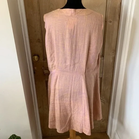 Flax 100% linen oversized summer dress size small - Picture 7 of 10